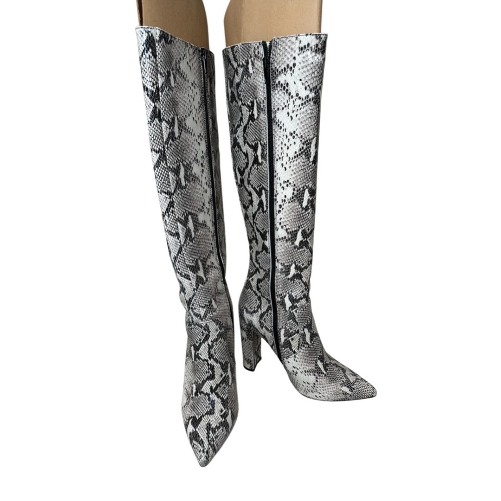 Tony bianco snake skin boots size 6